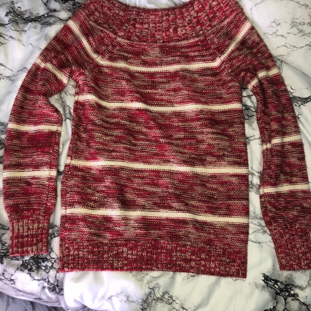 Maurice’s striped red sweater!